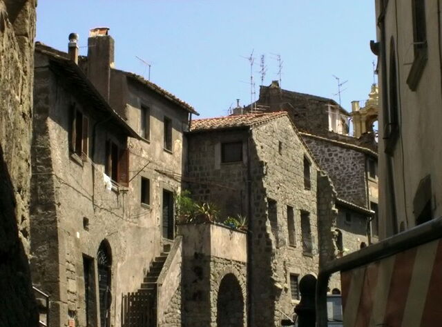 Old buildings in Viterbo