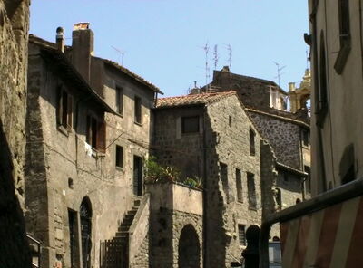 Old buildings in Viterbo