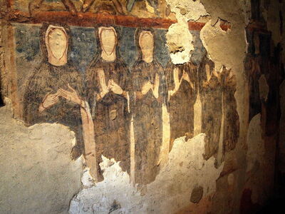 Faceless nuns of Torba Monastery
