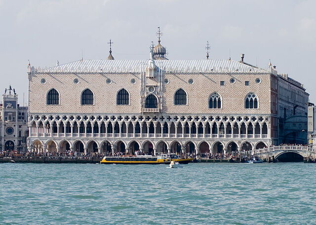 Canal view of Palazzo Ducale