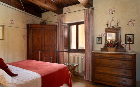 Villa Paola: Furniture, Interior Design, Wall, Bedroom, Wood, Bed, Flooring, Ceiling, Room, Floor