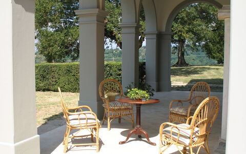 Villa Le Volte: Property, Furniture, Room, Home, Interior Design, Building, Arch, Architecture, Real Estate, Chair