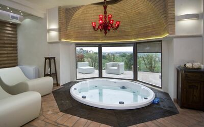 Poggio Di Montedoro: Bathtub, Room, Property, Interior Design, Bathroom, Jacuzzi, Building, House, Home, Swimming Pool
