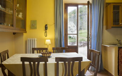 Spino 1: Room, Property, Dining Room, Interior Design, Furniture, Building, Yellow, Table, House, Real Estate