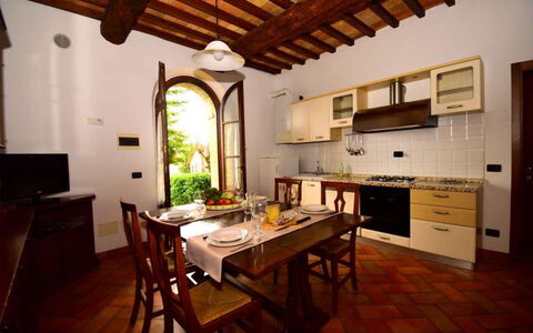 Rocche Di Valiano: Interior Design, Furniture, Flooring, Dining Room, Room, Table, Kitchen & Dining Room Table, Ceiling, Door, Chair