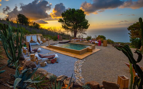 Terre Di Bea Cottage By The Sea Cefalu': Cloud, Sky, Plant, Water, Daytime, Nature, Natural Landscape, Tree, Outdoor Furniture, Body Of Water