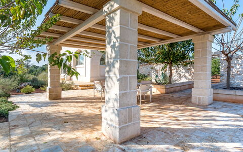 Villa Cristina: Property, Real Estate, Building, House, Home, Column, Patio, Porch, Architecture, Tree