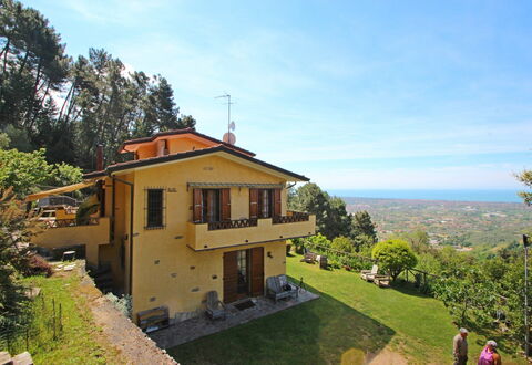 Villa La Collinetta: Sky, Plant, Building, Cloud, Property, Window, Tree, Land Lot, House, Wood