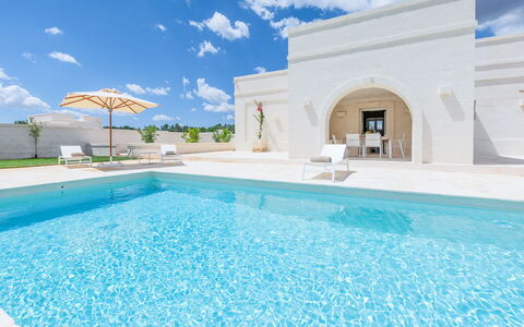 Il Casalino - Corte dei Messapi: Sky, Water, Building, Daytime, Property, Cloud, Azure, Blue, Plant, Swimming Pool