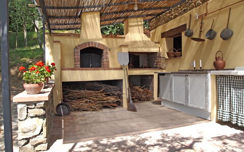 Villa Gelsomino: Property, House, Building, Room, Real Estate, Home, Porch, Interior Design, Backyard, Wood