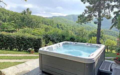 Villa Magnolia: Jacuzzi, Property, Swimming Pool, Jacuzzi, Water, Bathtub, Tree, Real Estate, House, Rectangle