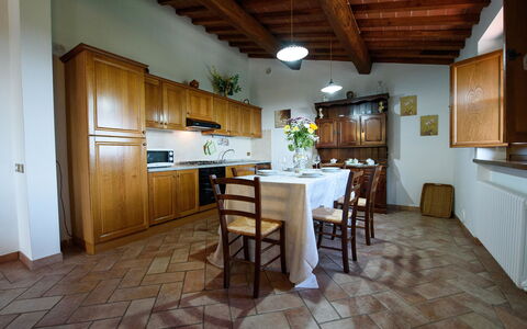 Villa Rubino: Property, Room, Building, Furniture, Kitchen, Floor, Interior Design, Countertop, House, Real Estate