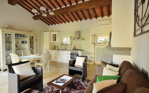 Villa Rosmarino: Living Room, Room, Property, Interior Design, Furniture, Ceiling, Building, House, Home, Wall