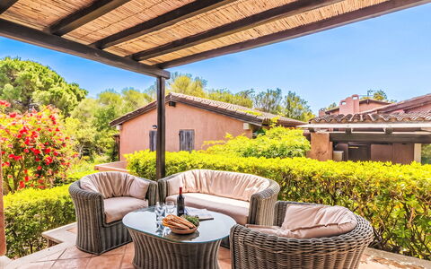 Dalila: Furniture, Outdoor Furniture, Porch, Outdoor Table, Chair, Garden, Shade, Eco Hotel, Patio, Backyard