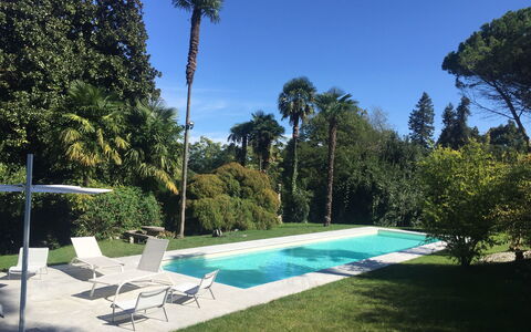 Villa Ghis - Sleeps 16: Swimming Pool, Property, Sky, House, Real Estate, Tree, Wilderness, Palm Tree, Home, Vacation