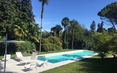 Villa Ghis - Sleeps 16: Swimming Pool, Property, Sky, House, Real Estate, Tree, Wilderness, Palm Tree, Home, Vacation