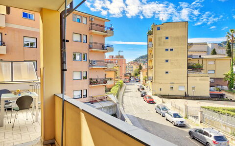 Apartment Zero - Diano Marina: Residential Area, Property, Building, Neighbourhood, Apartment, Real Estate, House, Architecture, Yellow, Home