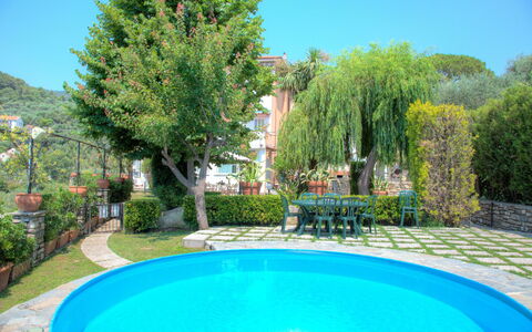 Casa Del Sole - San Bartolomeo Al Mare: Swimming Pool, Property, Natural Landscape, Real Estate, Estate, Building, House, Tree, Grass, Villa