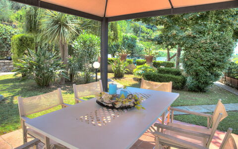 Casa Del Sole - San Bartolomeo Al Mare: Property, Real Estate, House, Patio, Building, Home, Backyard, Table, Botany, Interior Design