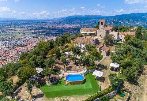 Villa Del Santo Bastiano: Aerial Photography, Bird'S-Eye View, Property, Estate, Town, Real Estate, Building, Mountain Village, Tourism, Photography