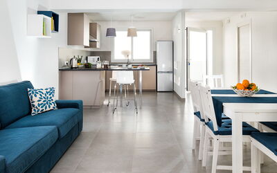 Evanthe Garden - Diantha: Room, Furniture, Floor, Living Room, White, Interior Design, Property, Blue, Building, Home