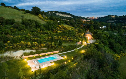 Ca Maggetti: Nature, Sky, Light, Hill Station, Yellow, Town, Tree, Mountain, Aerial Photography, Hill