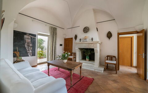 Masseria Lentisco: Room, Property, Building, Furniture, Interior Design, Living Room, House, Real Estate, Villa, Floor