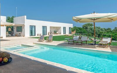 Villa Mira 57: Water, Sky, Plant, Property, Swimming Pool, Azure, Outdoor Furniture, Shade, Sunlounger, Chair