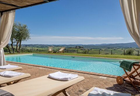 La Corte Di Campalli: Water, Sky, Building, Property, Furniture, Plant, Azure, Swimming Pool, Shade, Lighting