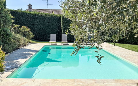 Ca' Del Vento: Swimming Pool, Blue, Resort, Composite Material, Shade, Outdoor Furniture, Tile, Eco Hotel, Flagstone, Backyard