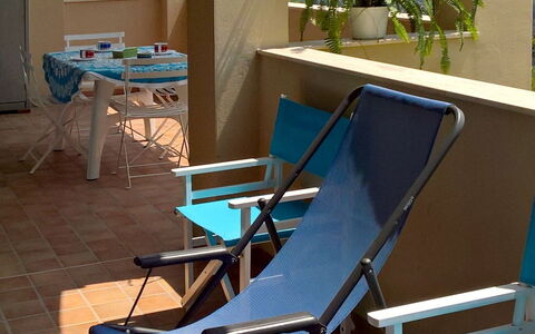 Pietra Ligure 612: Furniture, Property, Folding Chair, Chair, Sunlounger, Outdoor Furniture, House, Table, Room, Building