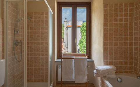 Tavole 603: Bathroom, Room, Property, Tile, Floor, Door, Architecture, Wall, Interior Design, House