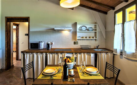 Alle Fornaci: Room, Yellow, Furniture, Property, Interior Design, Building, Ceiling, Table, House, Dining Room
