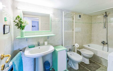 Villa Lamarmora: Flooring, Interior Design, Floor, Plumbing Fixture, Bathroom, Room, Plumbing, Ceiling, Tap, Sink