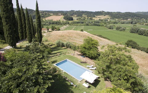 Villa Bacco: Property, Land Lot, Rural Area, Aerial Photography, Estate, Grass, Tree, House, Technology, Landscape
