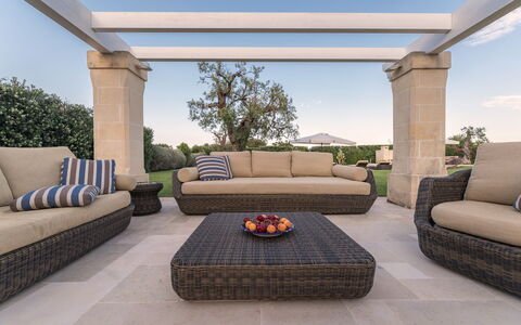 Masseria Villa Il Frantoio: Furniture, Property, Room, Living Room, Interior Design, Real Estate, Couch, Coffee Table, Building, Home