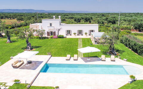 Masseria Villa Il Frantoio: Property, House, Estate, Residential Area, Building, Real Estate, Swimming Pool, Grass, Home, Land Lot