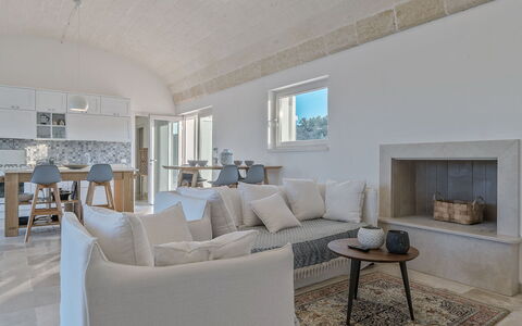 Villa Amelia: Living Room, Room, Property, Interior Design, Furniture, Building, House, Home, Real Estate, Floor