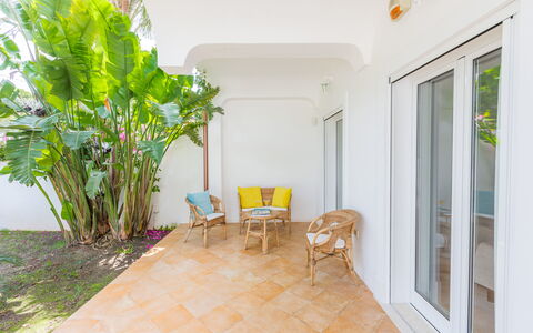 Villetta Ferreri: Property, Room, Real Estate, House, Building, Yellow, Floor, Home, Interior Design, Furniture