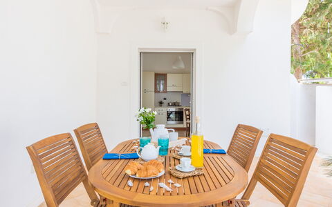 Villetta Ferreri: Property, Room, Furniture, Real Estate, Table, House, Building, Interior Design, Dining Room, Chair