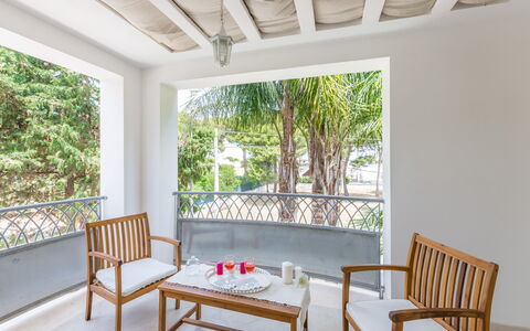 Casa Bianca: Property, Room, Furniture, Building, House, Porch, Real Estate, Home, Interior Design, Table