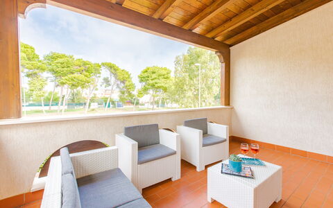 Prato Inglese Destro: Sky, Property, Couch, Azure, Plant, Building, Wood, Interior Design, Shade, Architecture