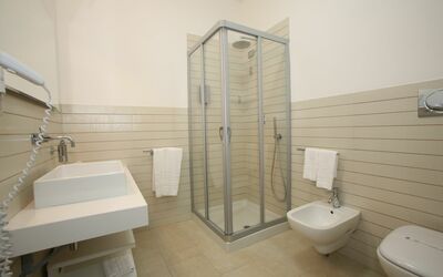 Villa Atena: Plumbing Fixture, Property, Bathroom, Toilet, Black, Tap, Building, Purple, Interior Design