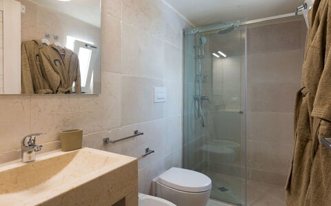 Corte dei Messapi | Sleeps 24: Plumbing Fixture, Room, Architecture, Property, Wall, Interior Design, Bathroom Sink, Toilet, Tile, Toilet Seat