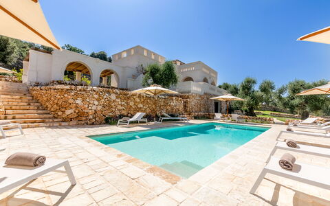 Corte dei Messapi | Sleeps 24: Swimming Pool, Property, Building, Real Estate, Estate, House, Villa, Vacation, Resort, Home