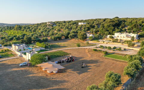Corte dei Messapi | Sleeps 24: Sky, Plant, Tree, Land Lot, Urban Design, Leisure, Residential Area, Landscape, Grass, Plain