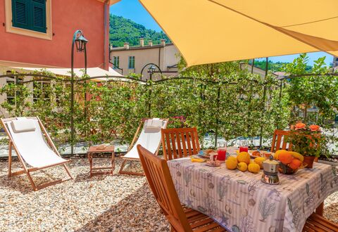 Portovecchio Apartments - Levanto: Property, Real Estate, House, Building, Room, Yellow, Vacation, Estate, Resort, Home