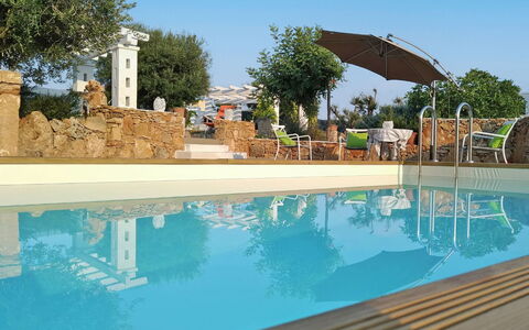 Villa Giunone: Swimming Pool, Property, Water, Real Estate, Umbrella, Azure, Aqua, Reflection, Resort, Shade