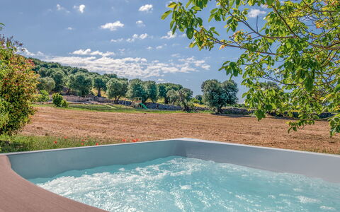 La Torretta - Corte dei Messapi: Water, Sky, Plant, Water Resources, Cloud, Azure, Nature, Swimming Pool, Natural Landscape, Shade