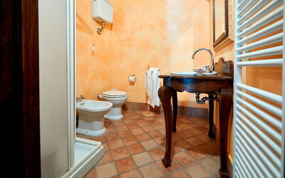 Eliodoro: Brown, Plumbing Fixture, Sink, Tap, Bathroom Sink, Bathroom, Toilet, Building, Toilet Seat